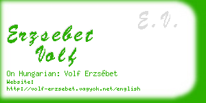 erzsebet volf business card